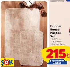 EMBOSS BANYO PASPAS SETİ